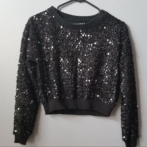 🖤 Sequin  Black Sweater🖤✨